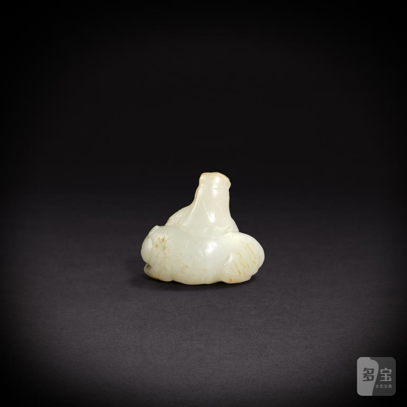 A white jade 'figure and tiger' group, Song - Jin dynasty | 宋至金 白玉騎虎像 - 图2